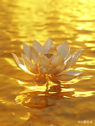 Hyper Realistic Gold Lotus Environmental Installation in Unreal Engine