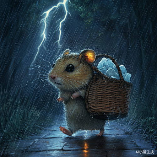 孤独仓鼠在暴雨中艰难前行的奋斗旅程
