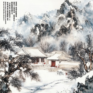 《沁园春·雪》北国风光，千里冰封，万里雪飘。望长城内外，惟余莽莽；大河上下，顿失滔滔。山舞银蛇，原驰蜡象，欲与天公试比高。须晴日，看红装素裹，分外妖娆。江山如此多娇，引无数英雄竞折腰。惜秦皇汉武，略输文采；唐宗宋祖，稍逊风骚。一代天骄，成吉思汗，只识弯弓射大雕。俱往矣，数风流人物，还看今朝。