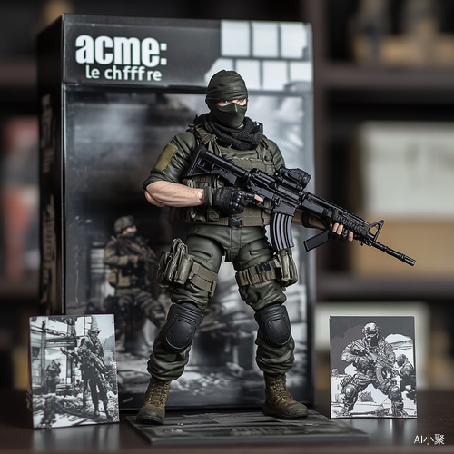 Call of Duty Modern Warfare Action Figure Displayed with Illustrations