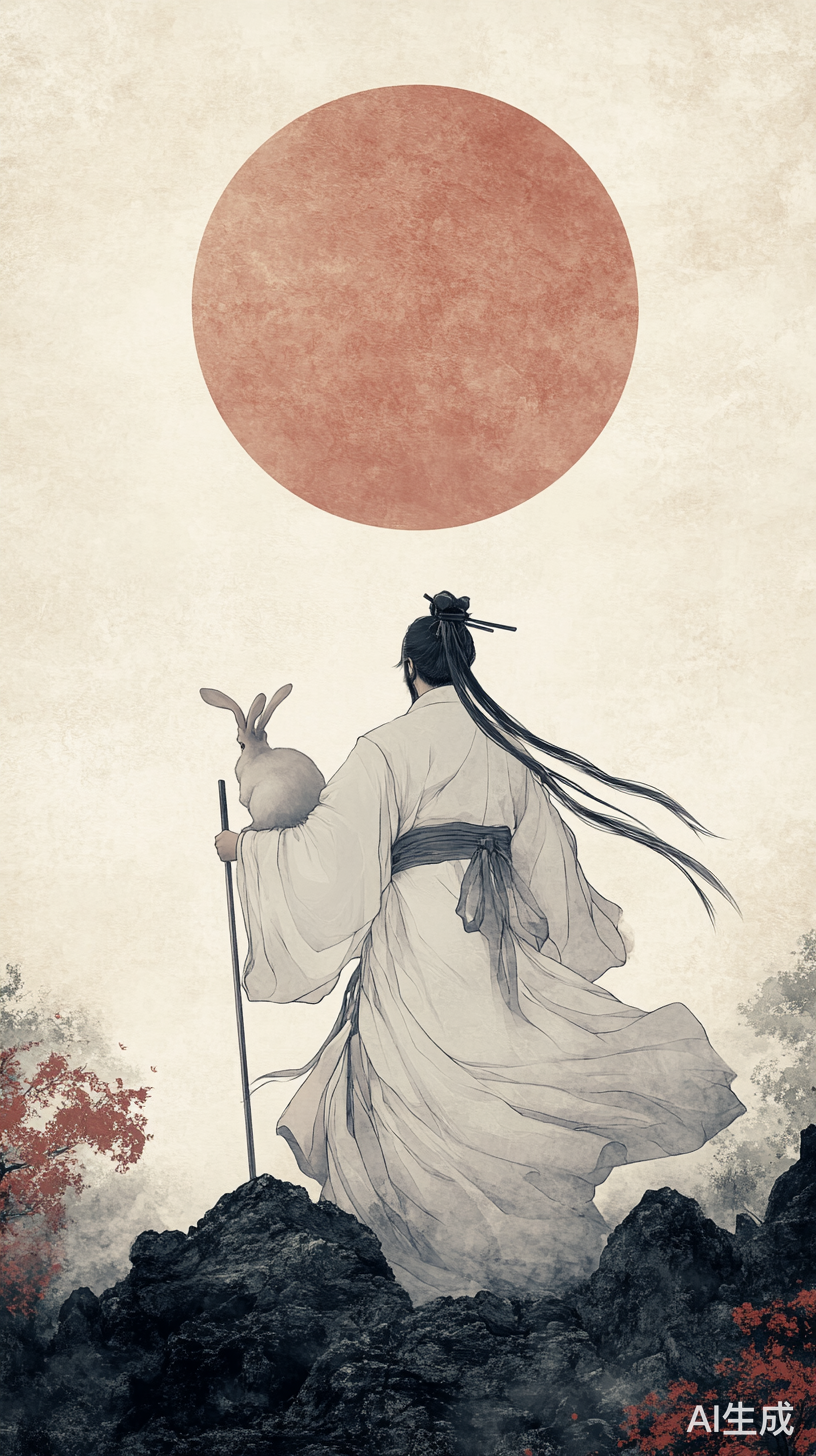 嫦娥奔月与兔子同行