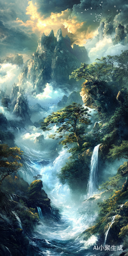 心怀感激欣赏自然风景洗涤心灵