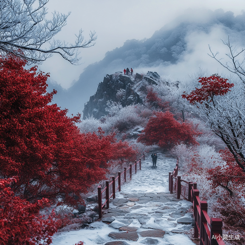寒山石径与秋枫的诗意之旅
