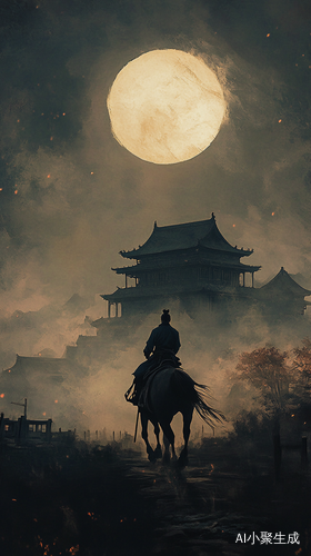 夜晚许攸骑马急奔曹操营地高清画质