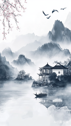 东方建筑与山水的和谐美感