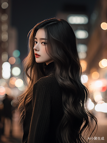 夜街独行的优雅韩国女子