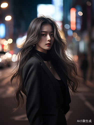 夜街独行的优雅韩国女子
