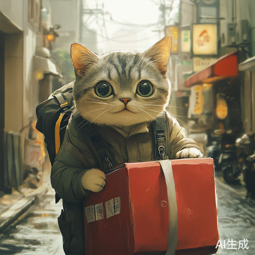 一只送外卖的猫