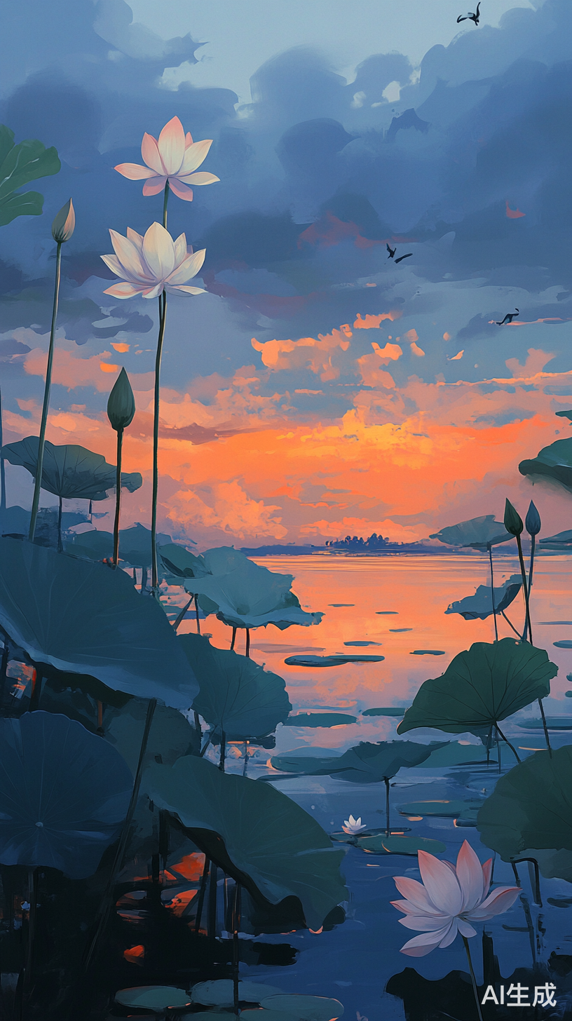 郊游时光迷途藕花池的惆怅