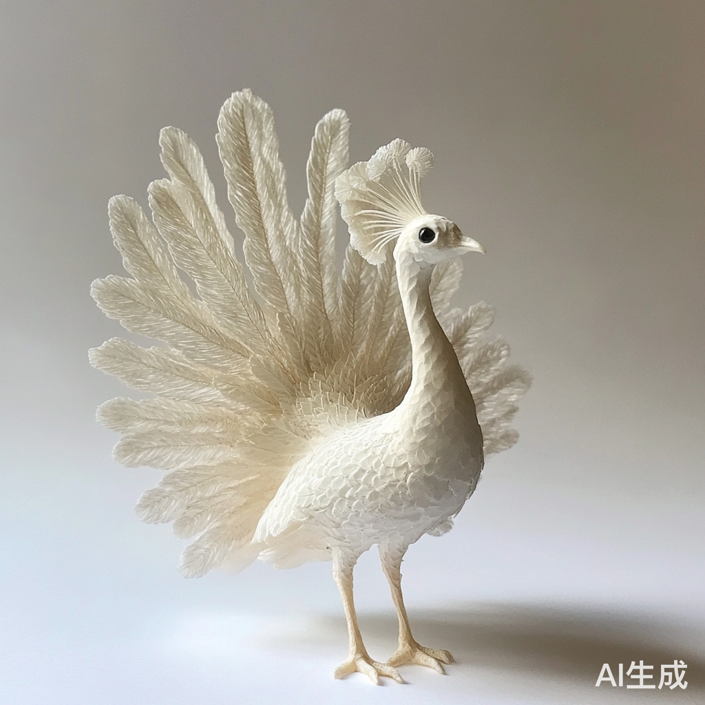 迷你白色孔雀的魅力与奇特