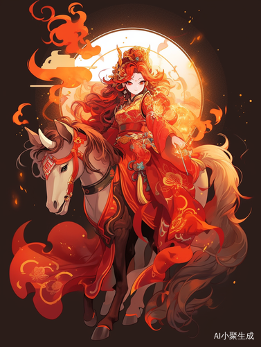 火麒麟的威猛与神秘中国古代神话的传说