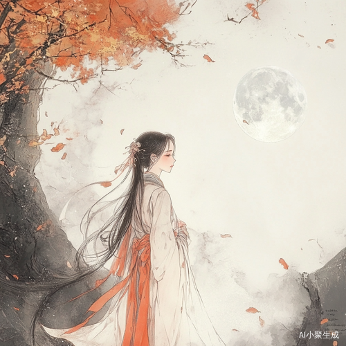 星光明月秋叶思亲桂香引殇