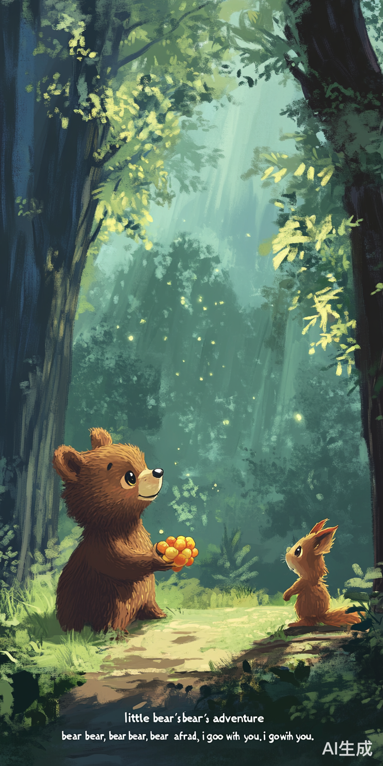 小熊毛毛的勇敢冒险与神秘果实探索