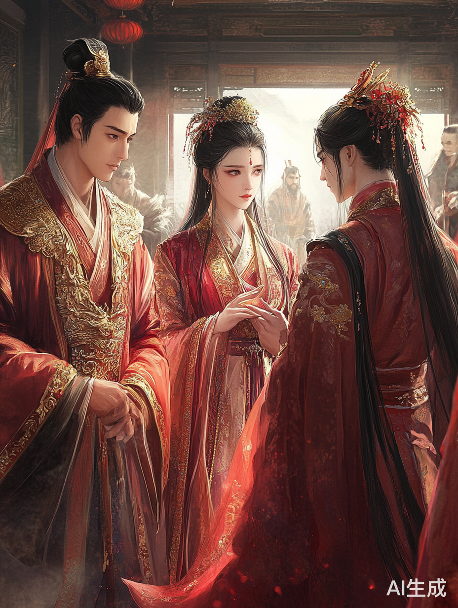 古代赐婚大殿内华丽对峙姜沅芷与姜雅