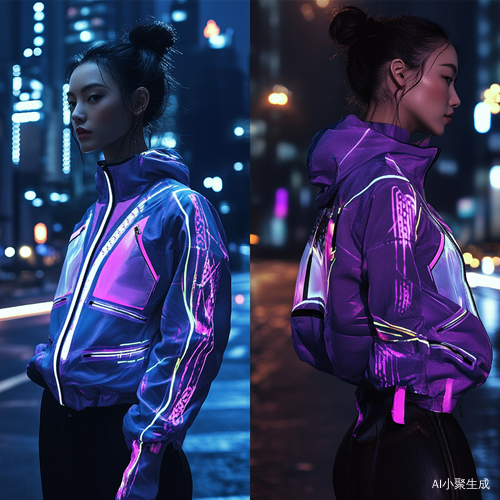 反光远动服系列设计亮色夹克透气剪裁展现动感活力