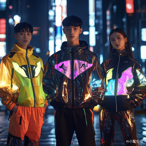 反光远动服系列设计夜景展示时尚与活力