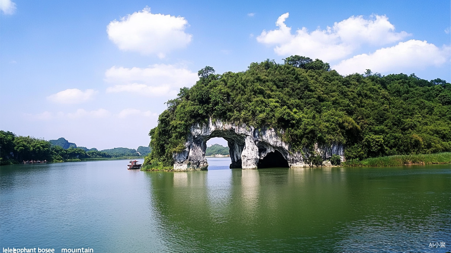 桂林象鼻山春季风光与自然美景