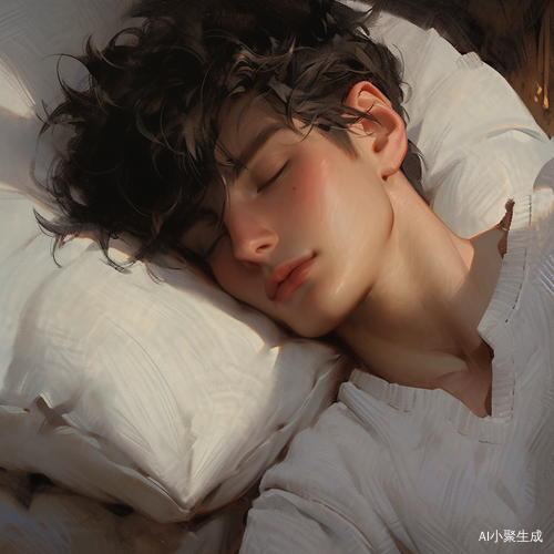 正面半身仰躺男人肖像油画作品细节丰富最高画质