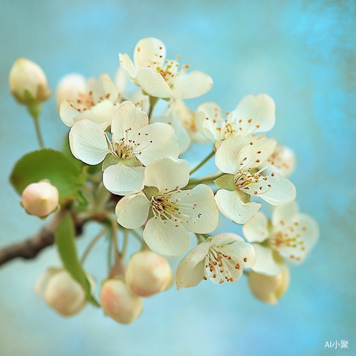 满树梨花盛开