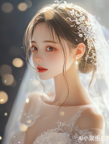 身材妙曼面容精致的婚纱女孩展现倔强坚韧