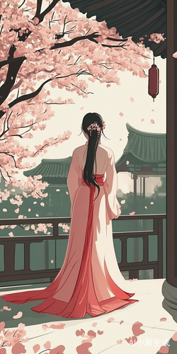 清新中国风的干净女孩形象