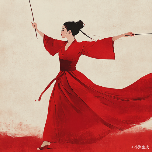 红衣舞者古典舞表演中的情绪与艺术