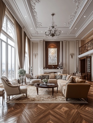 living room, European classical style