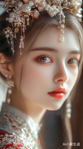 写实风格的俄罗斯美美女正面画像