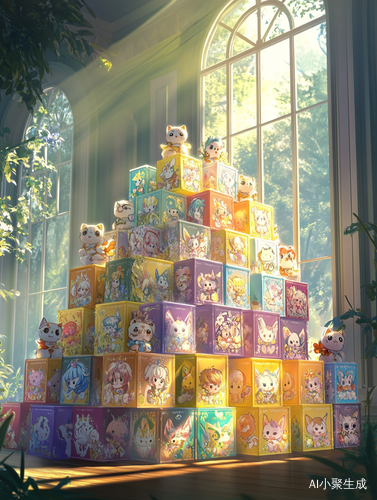 梦幻糖果屋中的Q版原神盲盒艺术