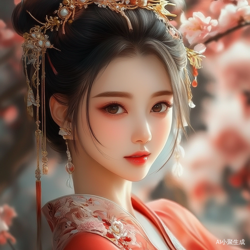 融合中国文化的漂亮女孩