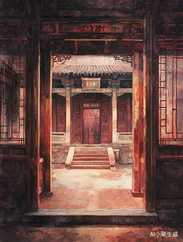 探索纸雕艺术与AI绘画结合的古风建筑之美