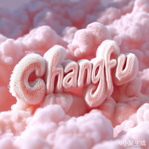 ChangFu Typography Design in Fluffy Pastel Tones with Super Detail