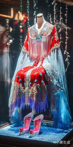 梦幻汉服设计展览与超高清水晶高跟鞋联动展现国风魅力
