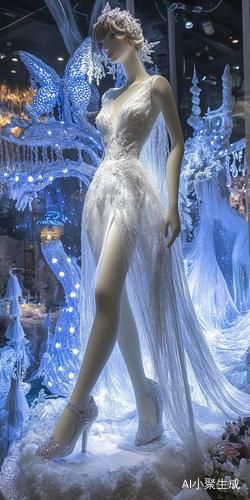 国风婚纱设计展览梦幻水晶蕾丝仙女风