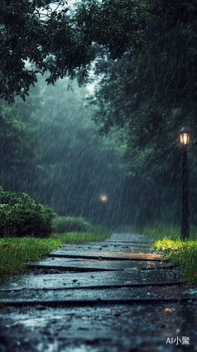 治愈系高清风景摄影雨中美景