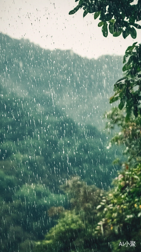 治愈系高清风景摄影雨中美景