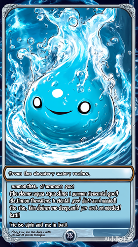 Aqua Slime The Elemental Goo 水系魔法卡的强大与灵活性