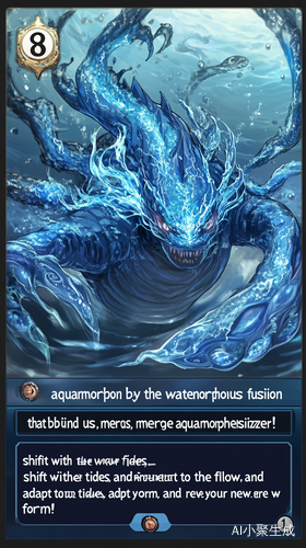 Aquamorphous Synthesizer 水系融合怪兽技能卡牌设计灵感来自深海生物