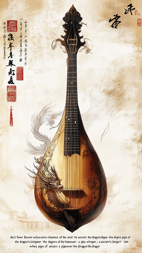 Designing the Yan Devil Flower Rain Dragon Pipa with Ancient Mystique
