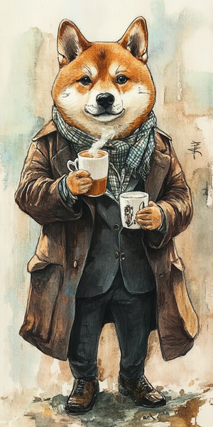 咖啡大师柴犬的奇妙冒险