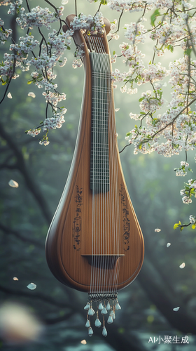 Crystal Luminescence Petalfall Pipa A Symphony of Nature's Essence