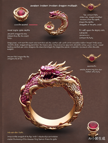 Designing a Red Dragon Gilding Ring with Fire Element Powers