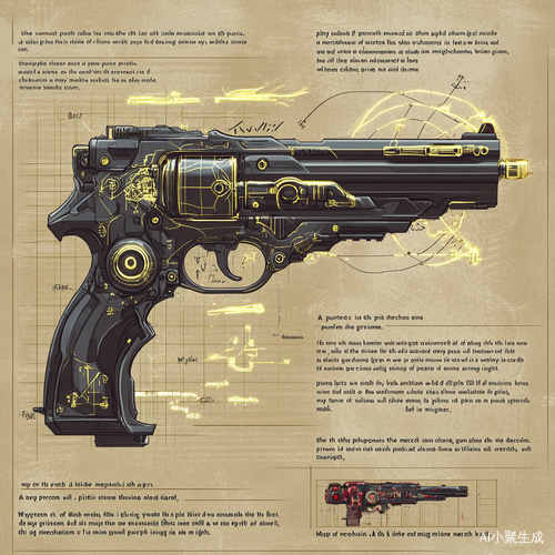 Mysterious Technology Gun Design Combining Magic and Mechanics