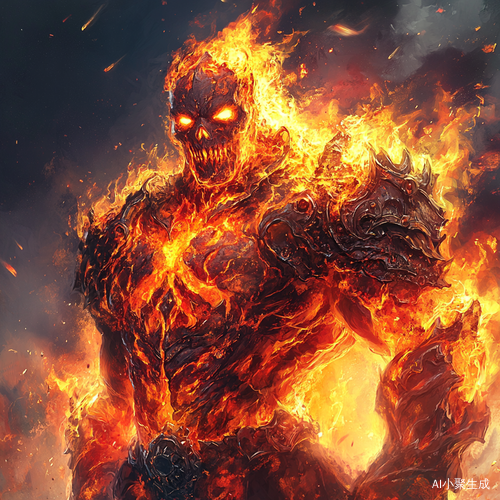 召唤烈焰中的战争巨兽Inferno Demon