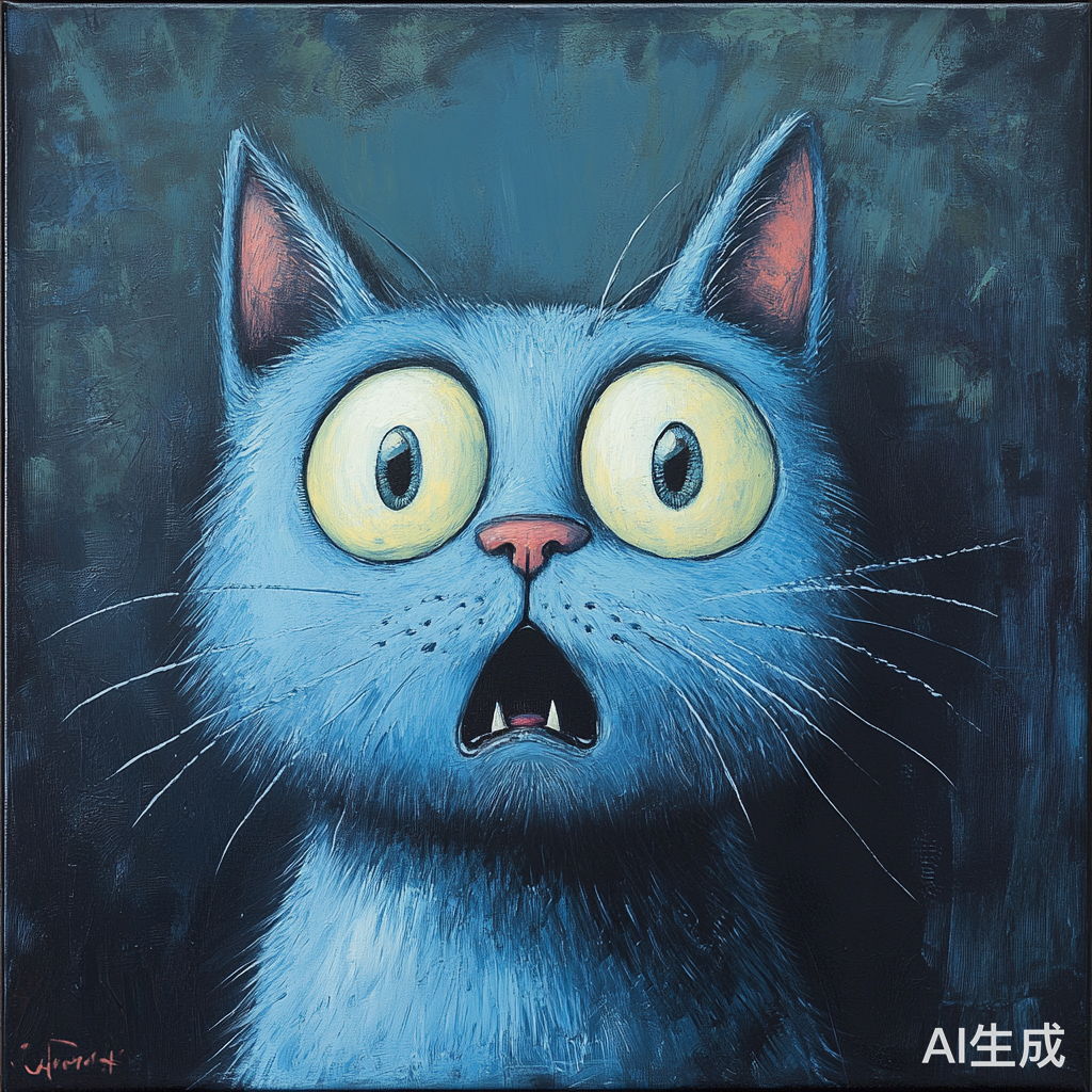 小蓝猫的震惊时刻