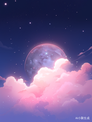 夜晚月亮为主体的背景
