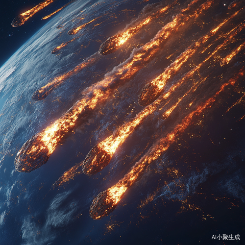 宇宙巨型火焰陨石对地球造成毁灭性灾难
