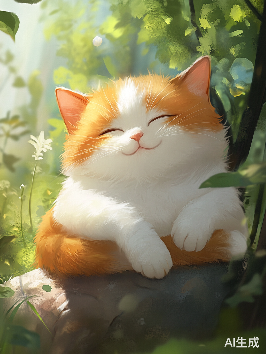 胖胖可爱的缅因猫