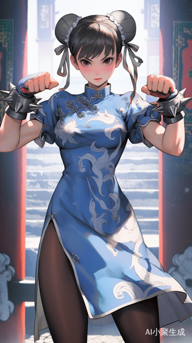 黑发辣妹高开叉泳装造型特写