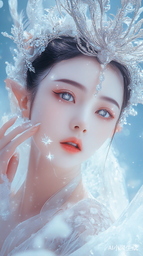 Dreamlike Fairy Roselle Adorned with Stars and Diamonds